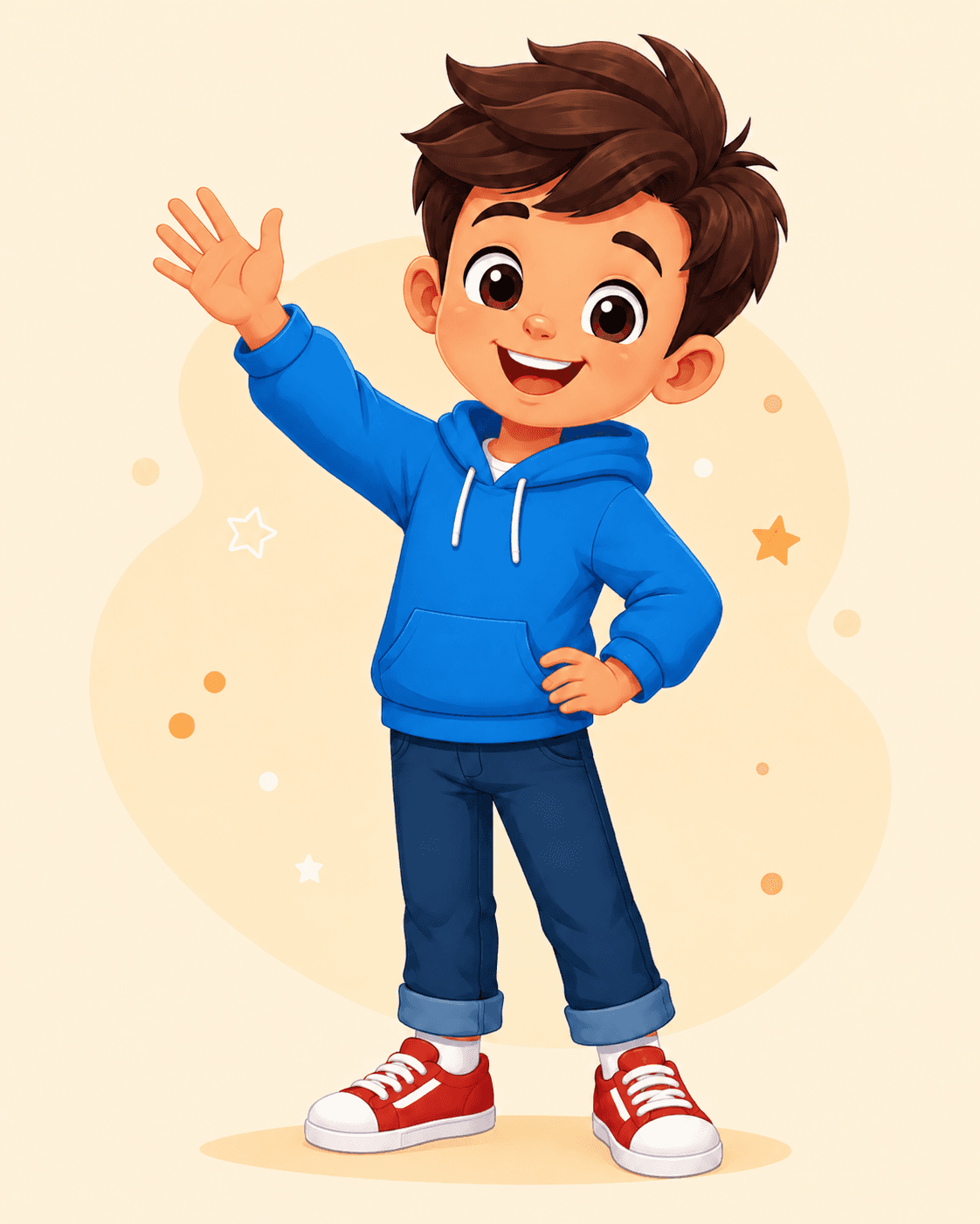 Ilustração do Neto, mascote do Meu Neto Digital
